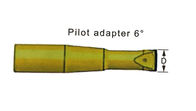 Adattatore pilota 6°/strumenti di perforatrice da roccia del modello R25 dello stinco trapano del filo