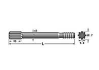Miniera di HC 200 che perfora l'adattatore di Rig Parts Montabert Drill Shank