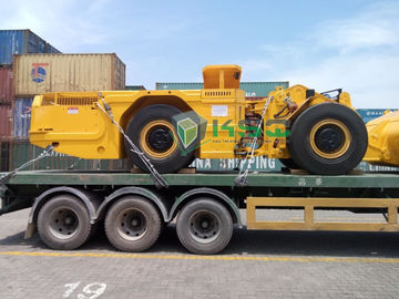 Macchina di giallo/arancio caricatore trasportatore ribaltabile per cantieri sotterranei
