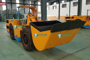 Cantieri sotterranei del tester di giallo arancio uno della macchina cubica del caricatore trasportatore ribaltabile