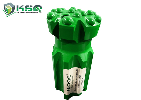 Inserti di carburo di tungsteno a filo Strumenti per la perforazione della roccia T45 76 mm Bits di pulsanti retrac