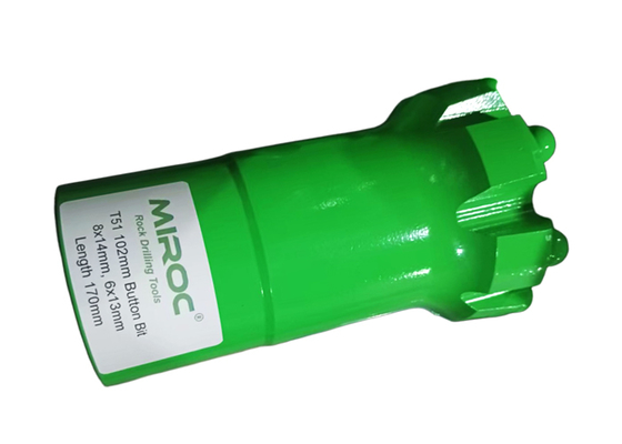 Utensili per perforazione roccia con martello superiore T45、T51 Punta a bottone per perforatrice