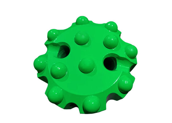 Punta a bottone filettata T51-89mm con design in carburo semi-balistico per perforazione su banco