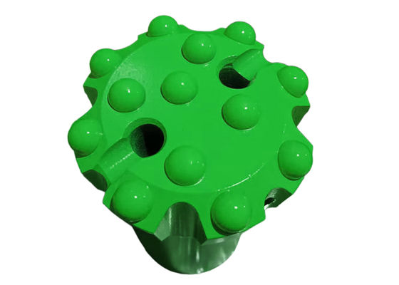 Punta a bottone filettata T51-89mm con design in carburo semi-balistico per perforazione su banco