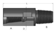 Carburo di tungsteno/Femminile-Maschio ad alta resistenza del sottomarino degli strumenti di perforazione dell'acciaio legato DTH DTH