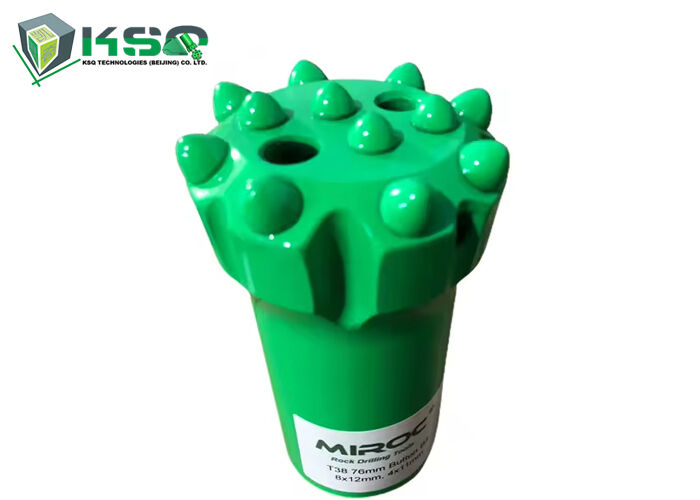 Punta con inserti in carburo di tungsteno T38 da 76 mm per estrazione mineraria sotterranea in roccia dura, gallerie, cave e scavi