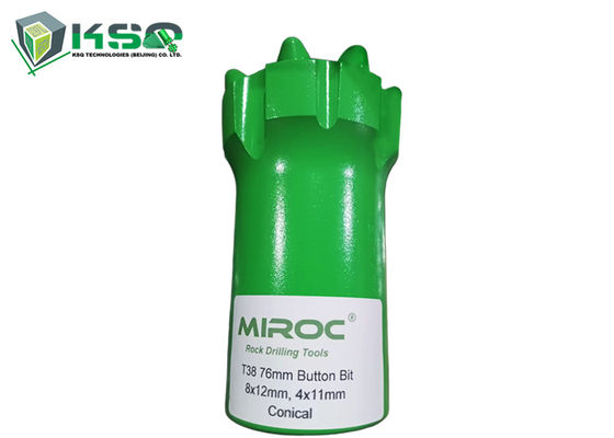 Utensili di perforazione in carburo di tungsteno T38 76mm, 102mm, punta a bottone per perforatrice