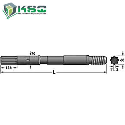 Adattatore COP2160EX, POLIZIOTTO 4050EX, COP4050MUX dello stinco del trapano di Copco dell'atlante
