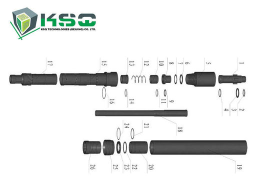 La perforatrice da roccia di fresatura di CNC foggia asta di trivellazione della trivellazione dell'acqua per estrarre