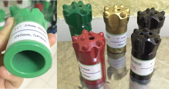 Il tagliente affusolato dello scalpello per la piccola perforazione di roccia del foro ha affusolato 7 11 utensile a inserti da 12 gradi