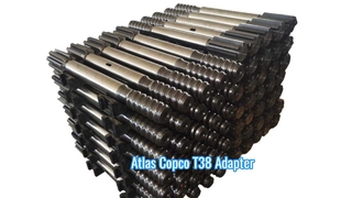 Adattatore per gambo T38 per impianti Atlas Copco